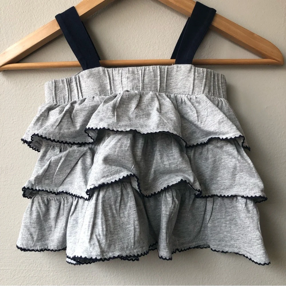 JUICY COUTURE Toddler Girl 18-24 Months Gray Ruffle Cotton Dress